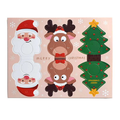 Christmas Cute Christmas Tree Santa Claus 250g Coated Paper Party Candy Decoration Card