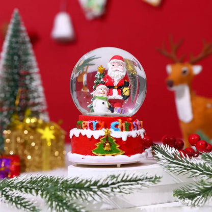 Christmas Cute Christmas Tree Santa Claus Glass Ornaments