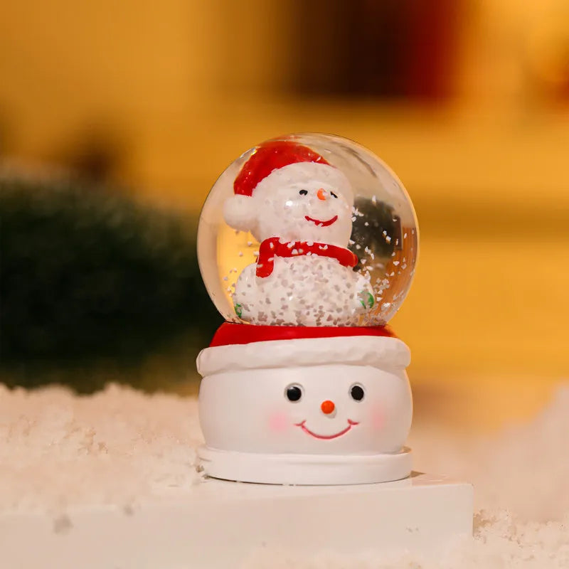 Christmas Cute Christmas Tree Santa Claus Glass Ornaments