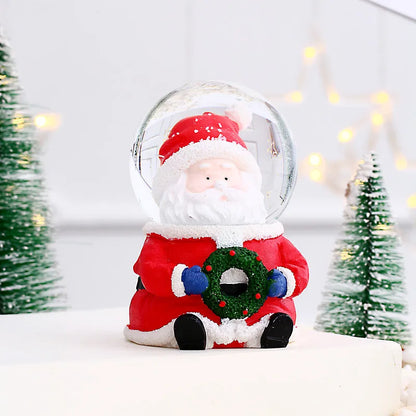 Christmas Cute Christmas Tree Santa Claus Glass Ornaments