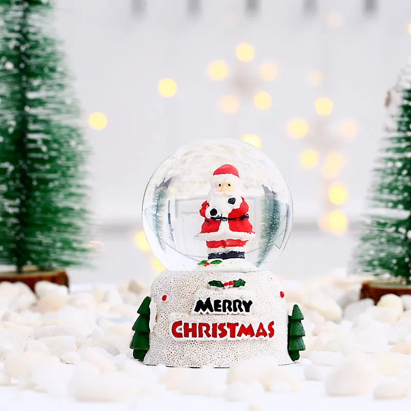 Christmas Cute Christmas Tree Santa Claus Glass Ornaments