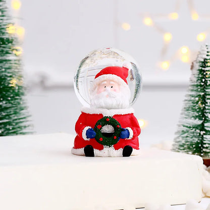 Christmas Cute Christmas Tree Santa Claus Glass Ornaments