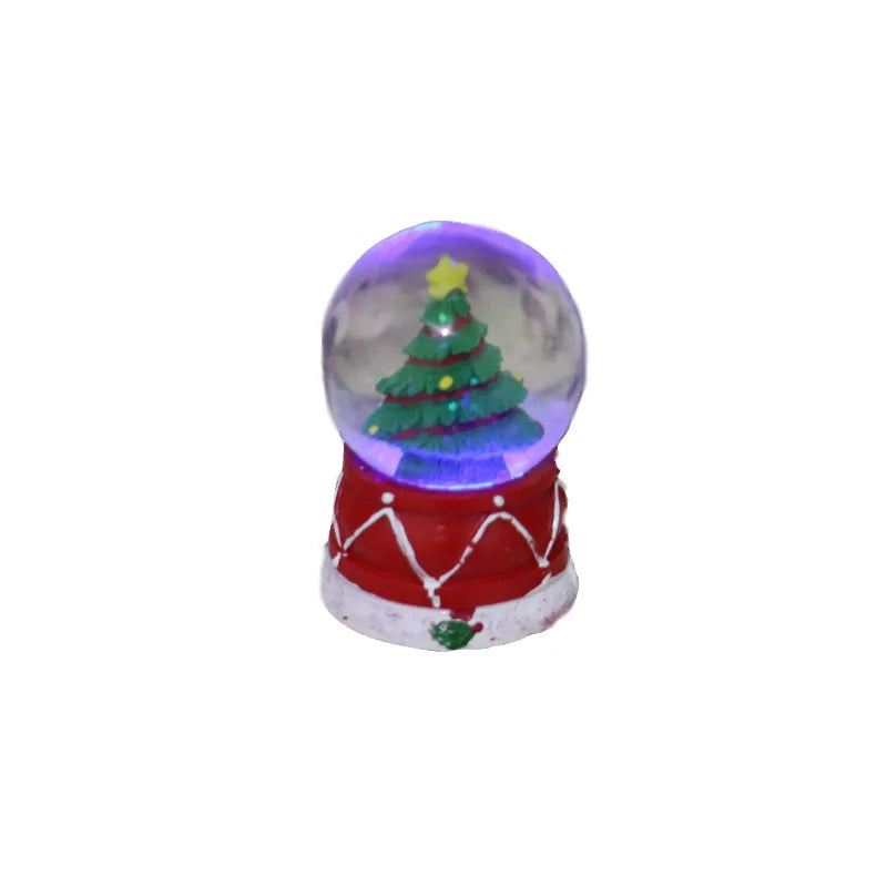 Christmas Cute Christmas Tree Santa Claus Glass Ornaments