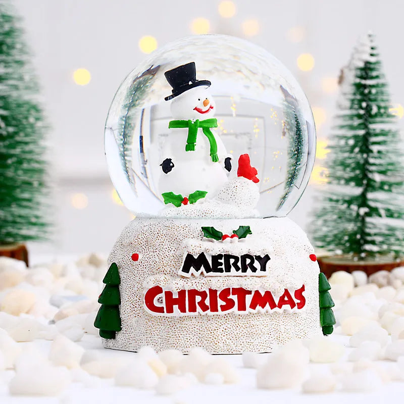 Christmas Cute Christmas Tree Santa Claus Glass Ornaments