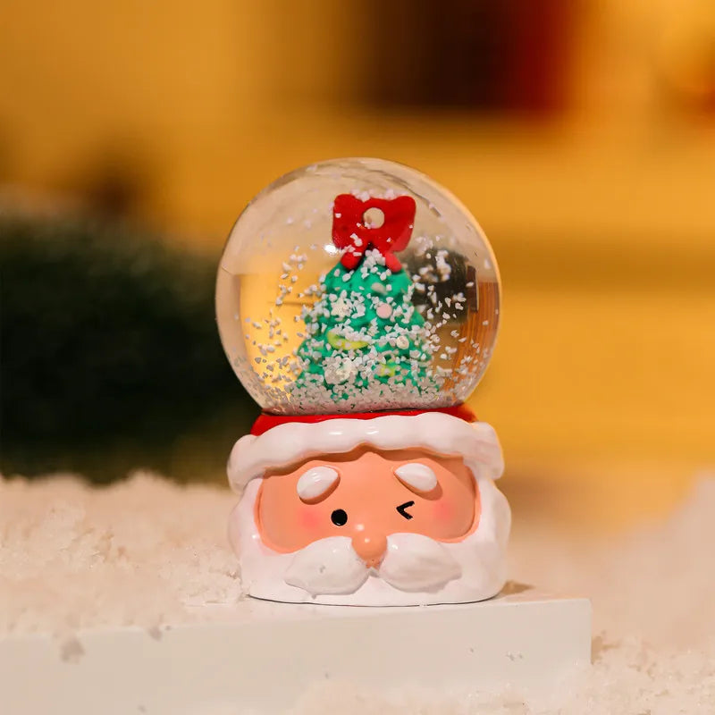 Christmas Cute Christmas Tree Santa Claus Glass Ornaments