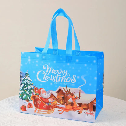 Christmas Cute Christmas Tree Santa Claus Letter Nonwoven Party Festival Gift Bags