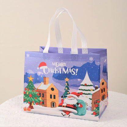 Christmas Cute Christmas Tree Santa Claus Letter Nonwoven Party Festival Gift Bags