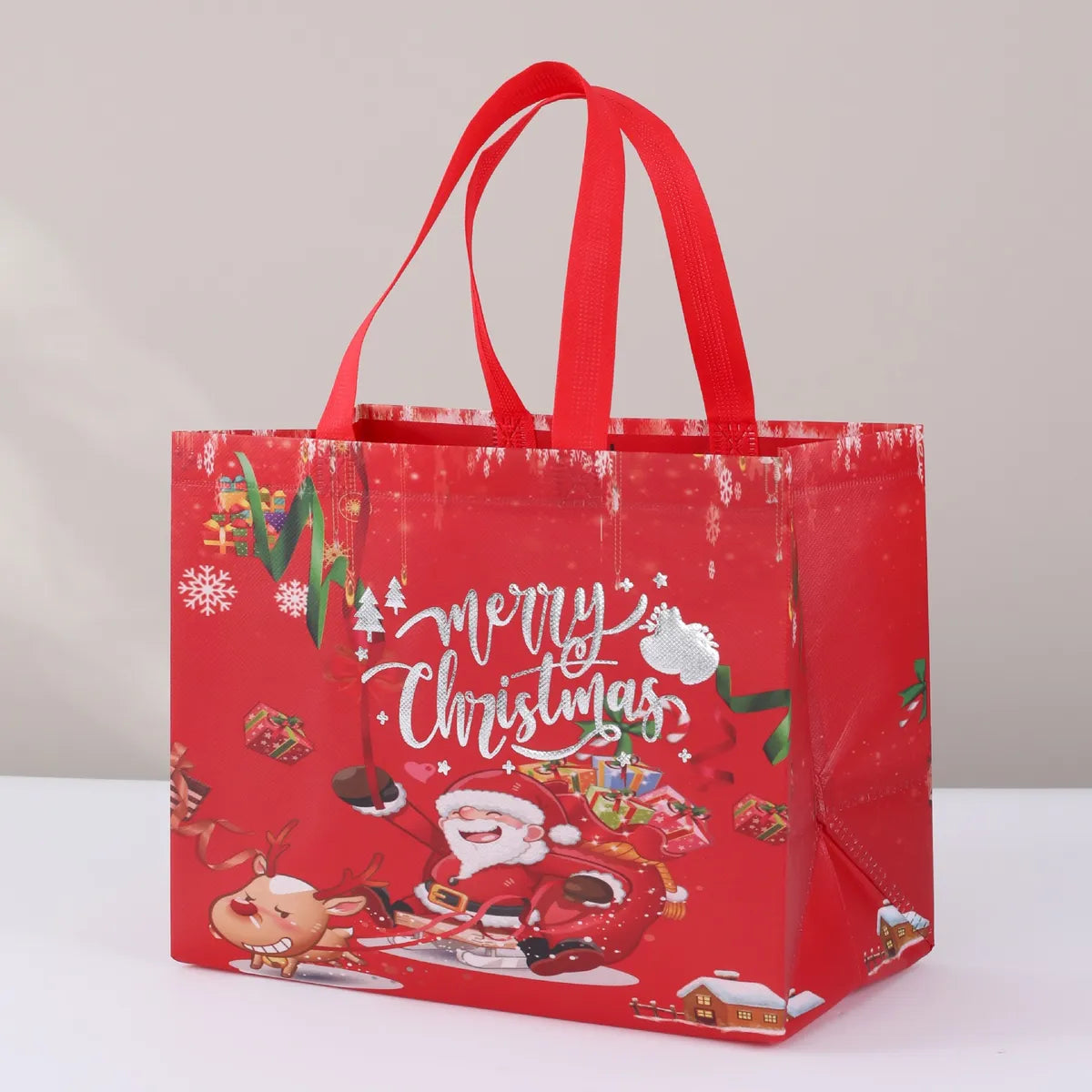 Christmas Cute Christmas Tree Santa Claus Letter Nonwoven Party Festival Gift Bags