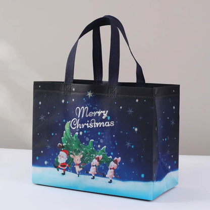 Christmas Cute Christmas Tree Santa Claus Letter Nonwoven Party Festival Gift Bags