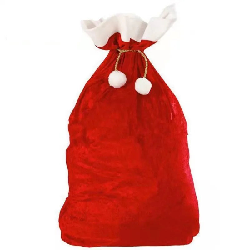 Christmas Cute Christmas Tree Santa Claus Snowman Gold Velvet Party Gift Bags