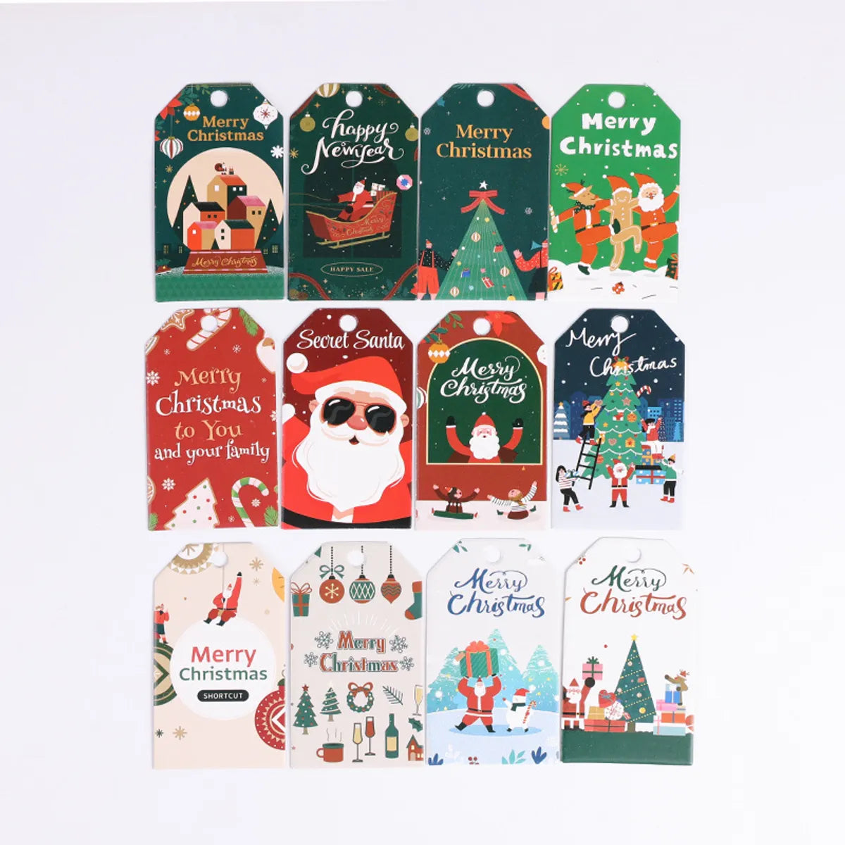 Christmas Cute Christmas Tree Santa Claus Snowman Paper Party Festival Gift Wrapping Supplies