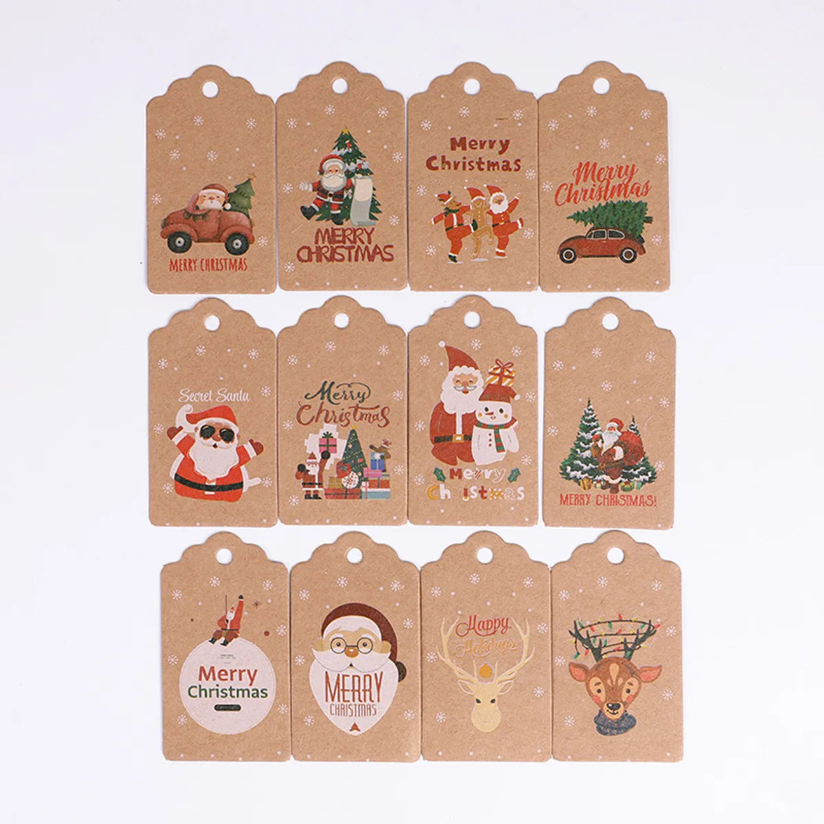 Christmas Cute Christmas Tree Santa Claus Snowman Paper Party Festival Gift Wrapping Supplies