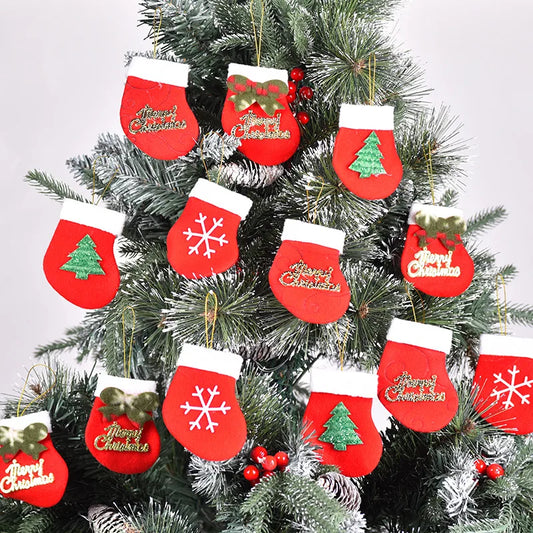 Christmas Cute Christmas Tree Snowflake Nonwoven Party Festival Hanging Ornaments