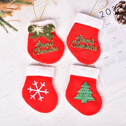 Christmas Cute Christmas Tree Snowflake Nonwoven Party Festival Hanging Ornaments