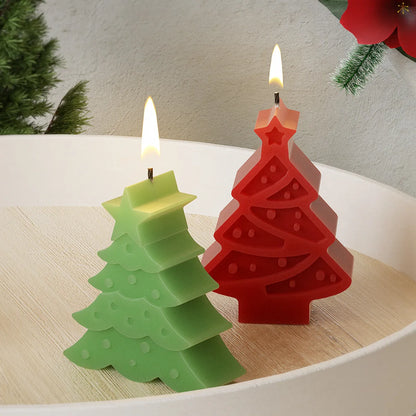 Christmas Cute Christmas Tree Snowflake Silica Gel Kitchen Molds Bakeware 1 Piece