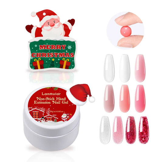 Christmas Cute Color Block Glue Nail Polish 1 Piece