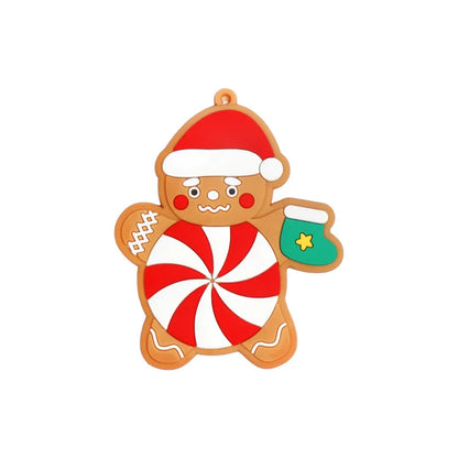 Christmas Cute Gingerbread Pvc Party Hanging Ornaments