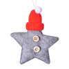 Christmas Cute IG Style Christmas Hat Star Nonwoven Party Festival Hanging Ornaments