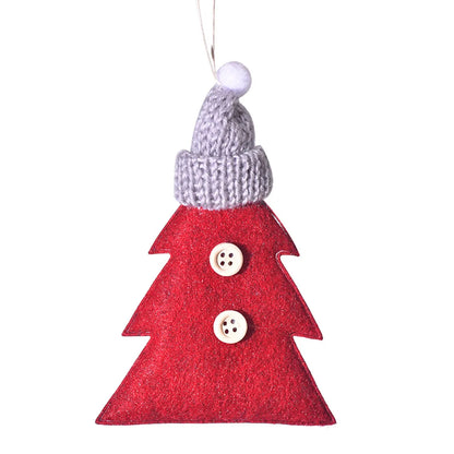 Christmas Cute IG Style Christmas Hat Star Nonwoven Party Festival Hanging Ornaments