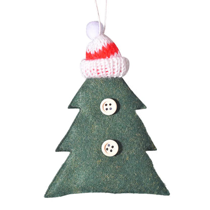 Christmas Cute IG Style Christmas Hat Star Nonwoven Party Festival Hanging Ornaments