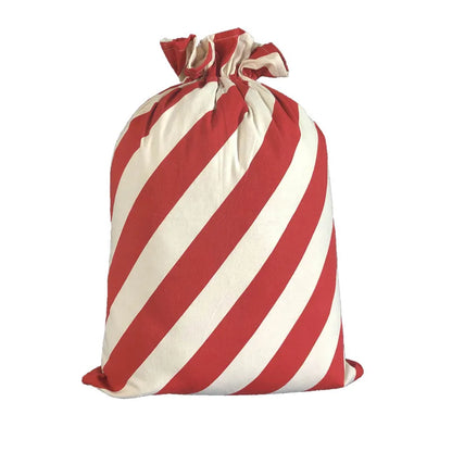 Christmas Cute Letter Stripe Canvas Party Festival Gift Bags