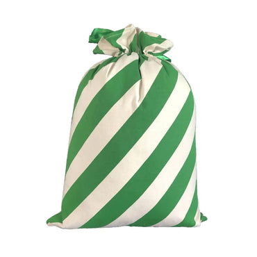 Christmas Cute Letter Stripe Canvas Party Festival Gift Bags