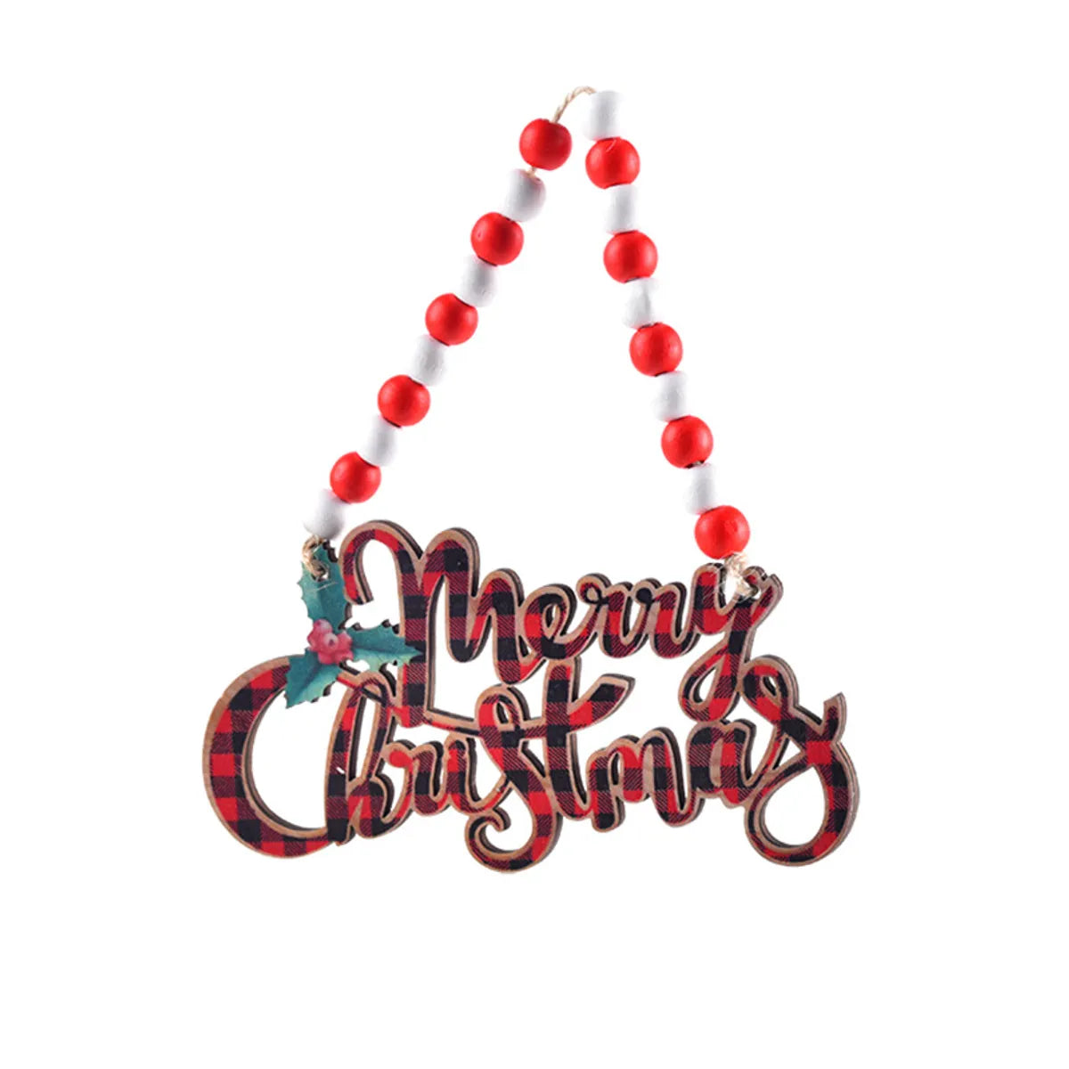 Christmas Cute Letter Wood Party Festival Hanging Ornaments