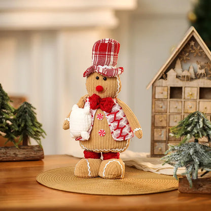 Christmas Cute Pastoral Gingerbread Doll Cloth Party Festival Ornaments Decorative Props