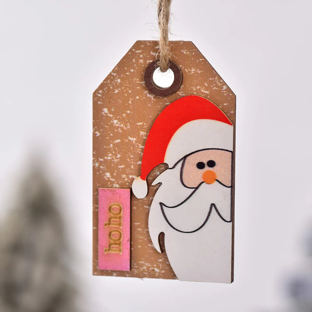 Christmas Cute Santa Claus Angel Snowman Wood Party Festival Hanging Ornaments