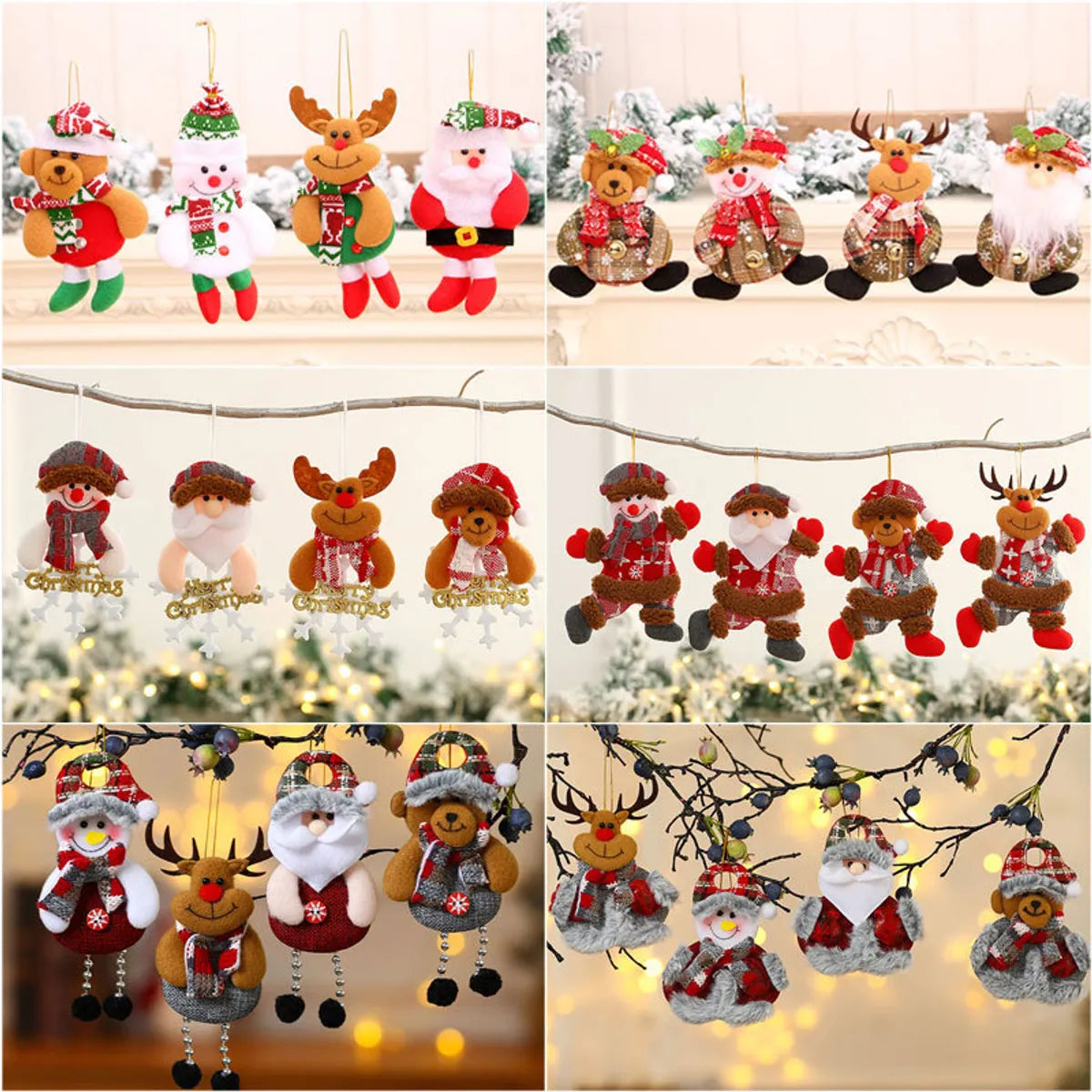 Christmas Cute Santa Claus Cloth Festival Decorative Props