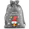 Christmas Cute Santa Claus Letter Snowman Linen Party Festival Gift Bags