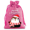 Christmas Cute Santa Claus Letter Snowman Linen Party Festival Gift Bags