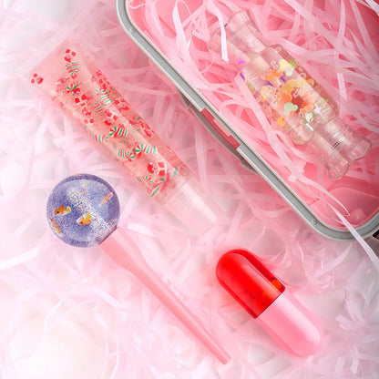 Christmas Cute Santa Claus Plastic Lip Gloss