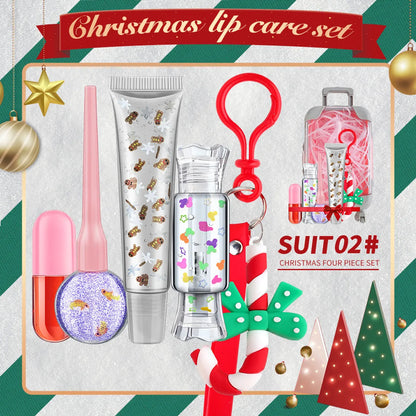 Christmas Cute Santa Claus Plastic Lip Gloss