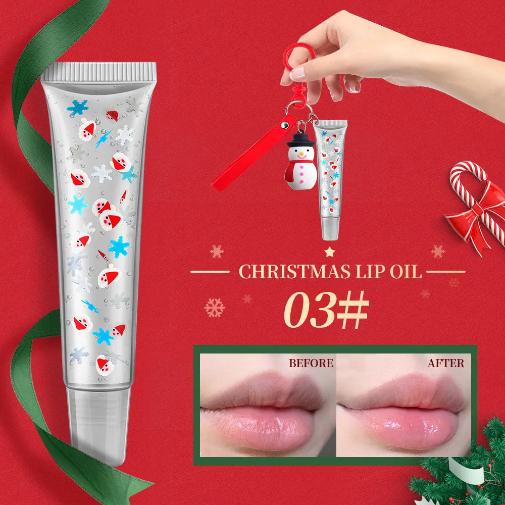 Christmas Cute Santa Claus Plastic Lip Gloss