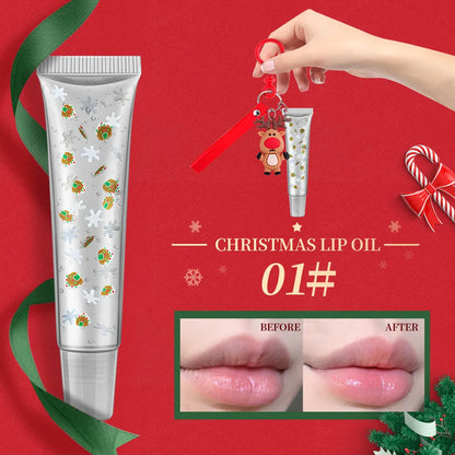 Christmas Cute Santa Claus Plastic Lip Gloss