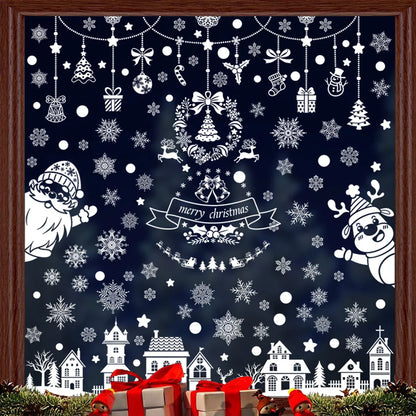 Cute Santa Claus Pvc Wall Sticker Wall Art