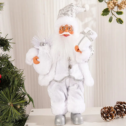 Christmas Cute Santa Claus PVC Plastic Party Doll