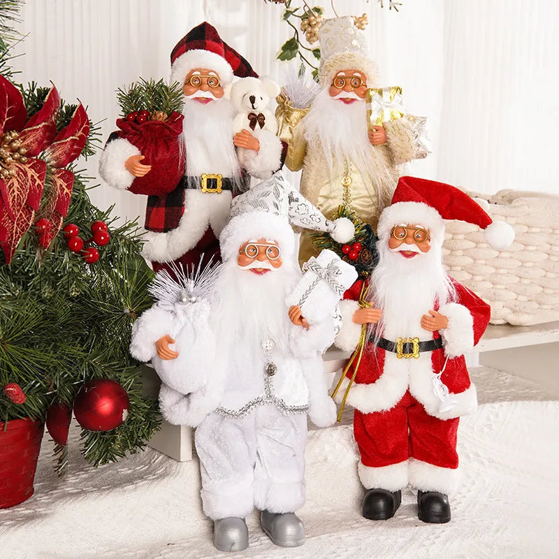 Christmas Cute Santa Claus PVC Plastic Party Doll