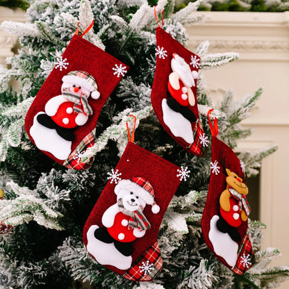 Christmas Cute Santa Claus Snowman Cloth Party Christmas Socks