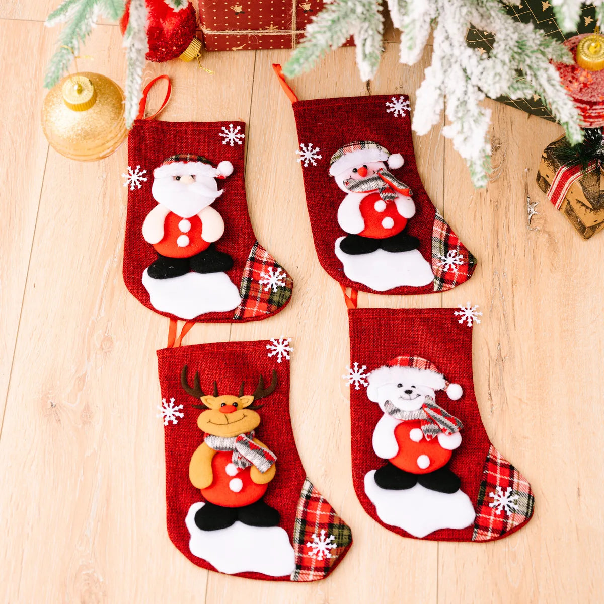 Christmas Cute Santa Claus Snowman Cloth Party Christmas Socks