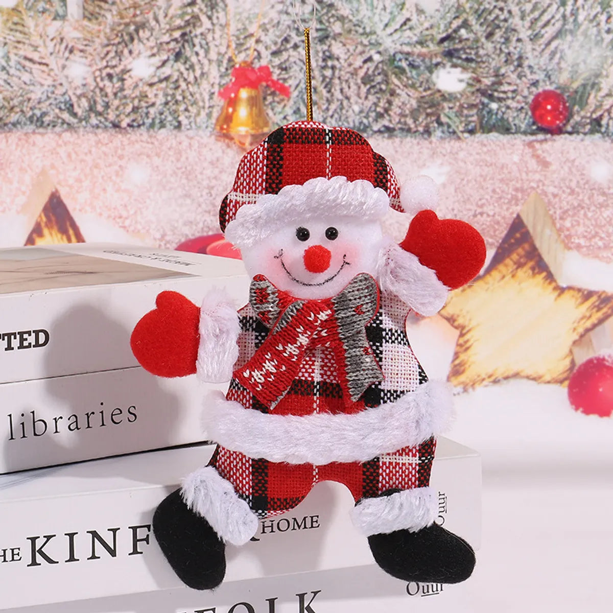 Christmas Cute Santa Claus Snowman Elk Cloth Party Festival Hanging Ornaments