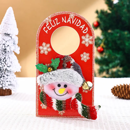 Christmas Cute Santa Claus Snowman Elk Cloth Party Festival Hanging Ornaments