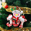 Christmas Cute Santa Claus Snowman Elk Cloth Party Festival Hanging Ornaments