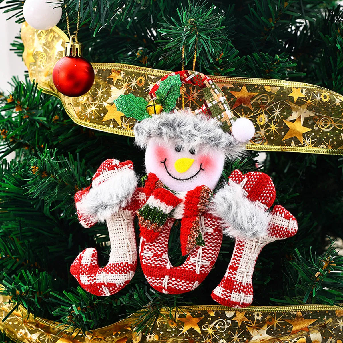 Christmas Cute Santa Claus Snowman Elk Cloth Party Festival Hanging Ornaments