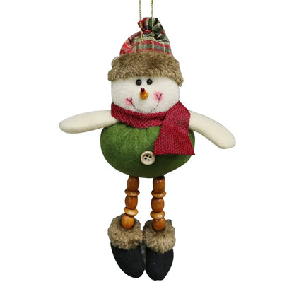 Christmas Cute Santa Claus Snowman Elk Cloth Party Festival Hanging Ornaments