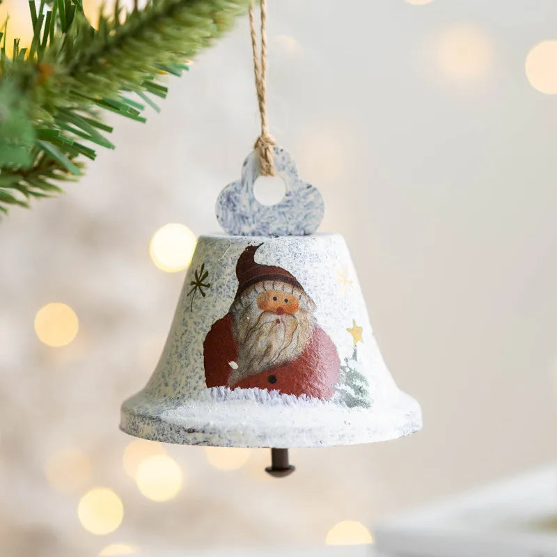 Christmas Cute Santa Claus Snowman Iron Party Hanging Ornaments