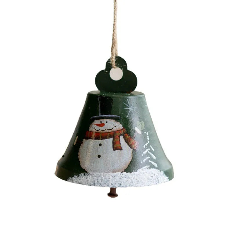 Christmas Cute Santa Claus Snowman Iron Party Hanging Ornaments