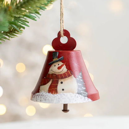 Christmas Cute Santa Claus Snowman Iron Party Hanging Ornaments