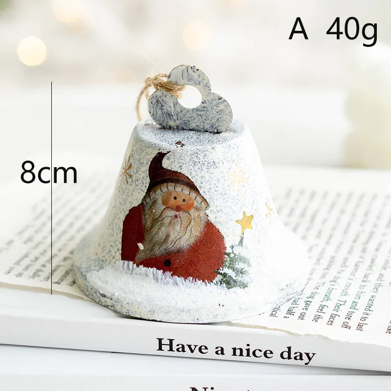 Christmas Cute Santa Claus Snowman Iron Party Hanging Ornaments